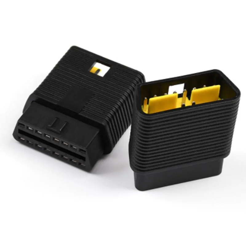 Male to Female 16pin Plug Suitable for ELM327 OBD2 Car Tester Adapter OBD 2 Socket Car Factory Reduce Loss Extension Plug