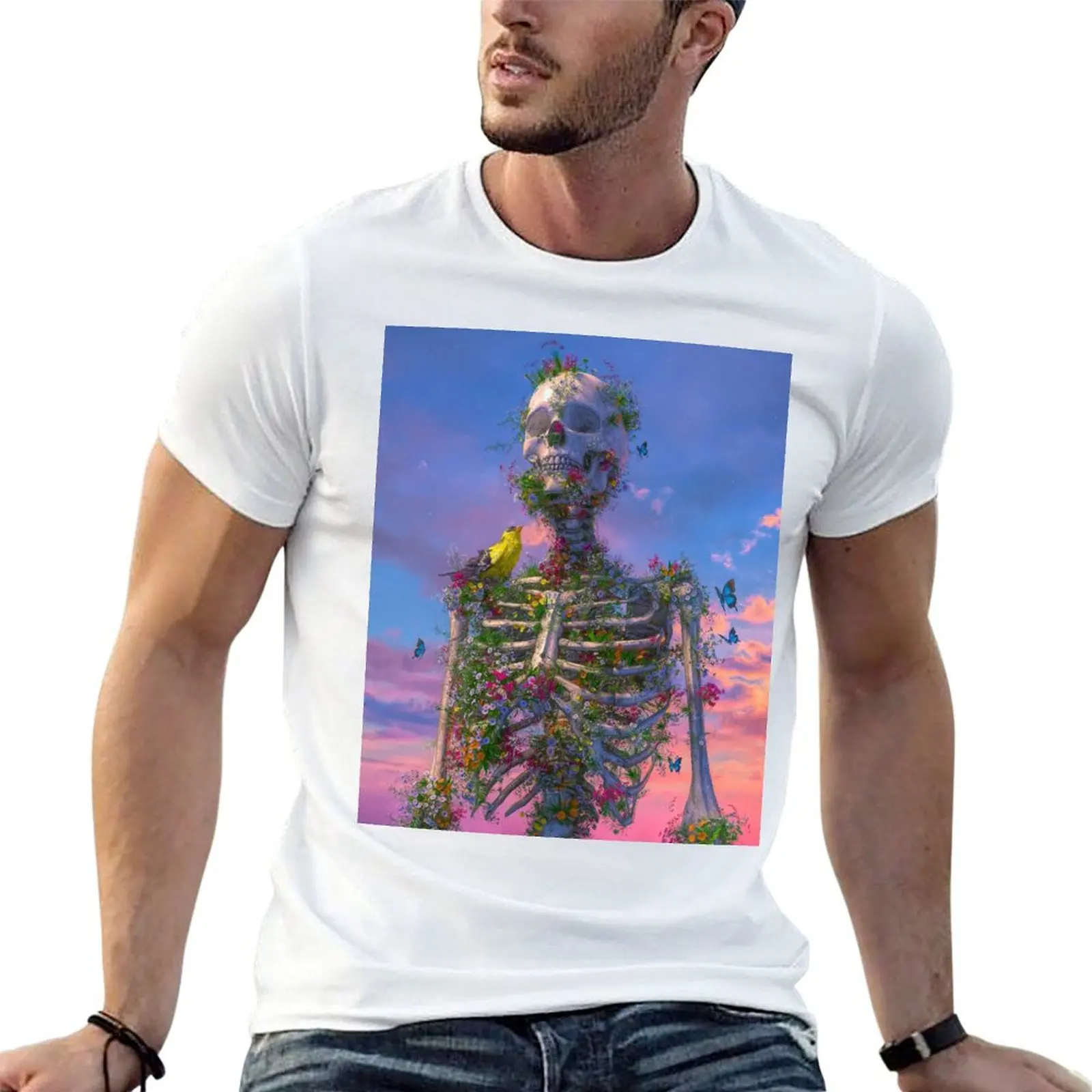 T-shirt Beeple ALIVE pour homme, t-shirt graphique de créateur pour homme