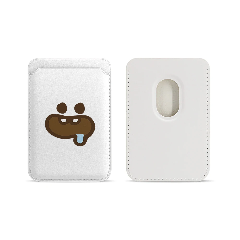 Foodie Cartoon Leder-Kartenetui Handyhülle Kartenhalter für Magnetische Hülle Geeignet für alle iPhone Magsafe Karten-Handy-Rückseiten-Taschen – Detail 5