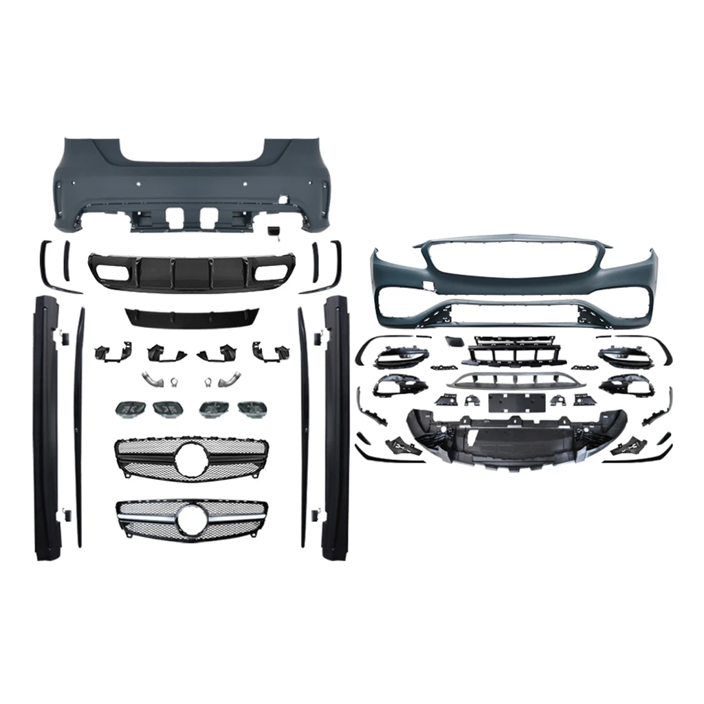 

Dream Garage New Plastic W176 Upgrade A45 Bodykit Front/Rear Bumpers & Side Skirts For A-Class W176 2013-2018
