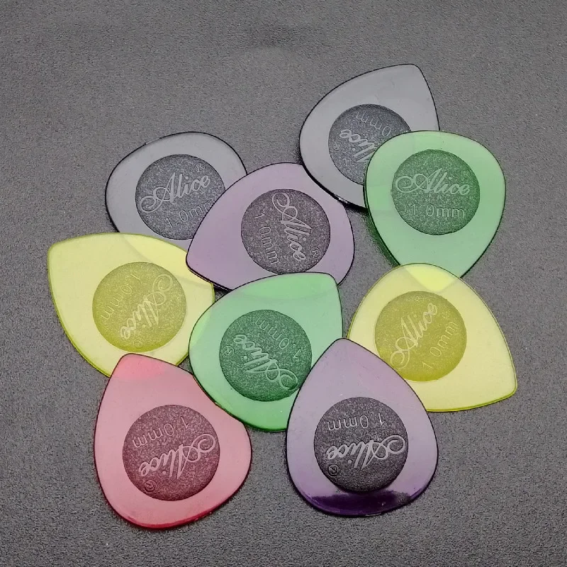 

100pcs Transparent Big/Small Mediators Durable Water Drop Guitar Picks Rain Drop Bass Guitar Plectrum 1.0/2.0/3.0mm