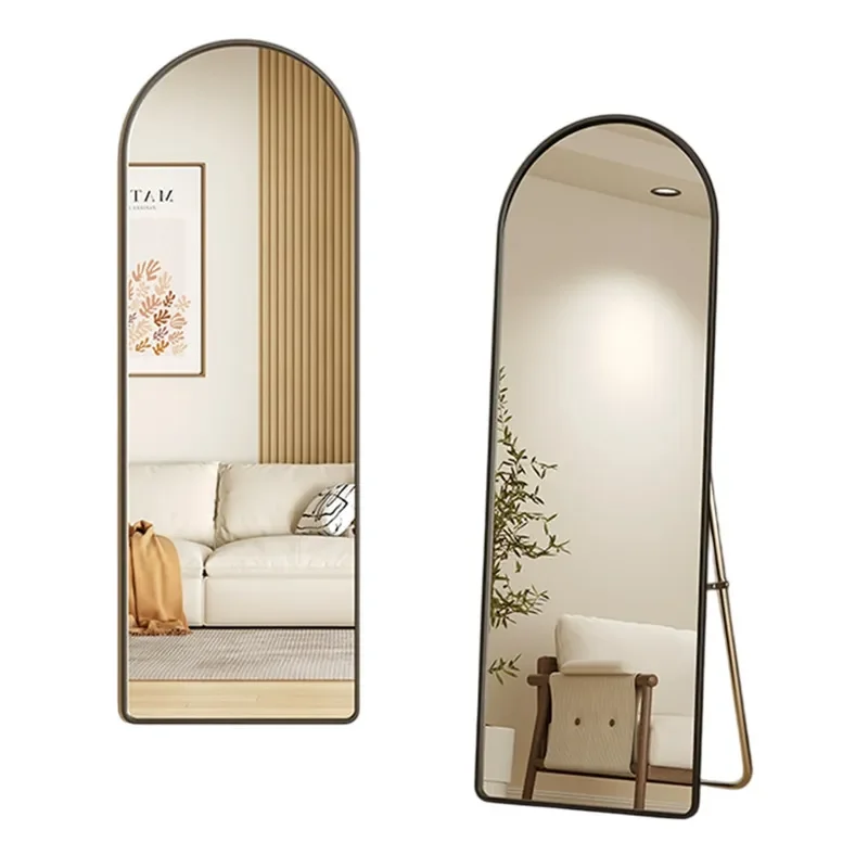 Dierd Arched Full Length Floor Mirror Modern Simple Large Standing Glass For Bedroom Living Room Dressing Photo Studio