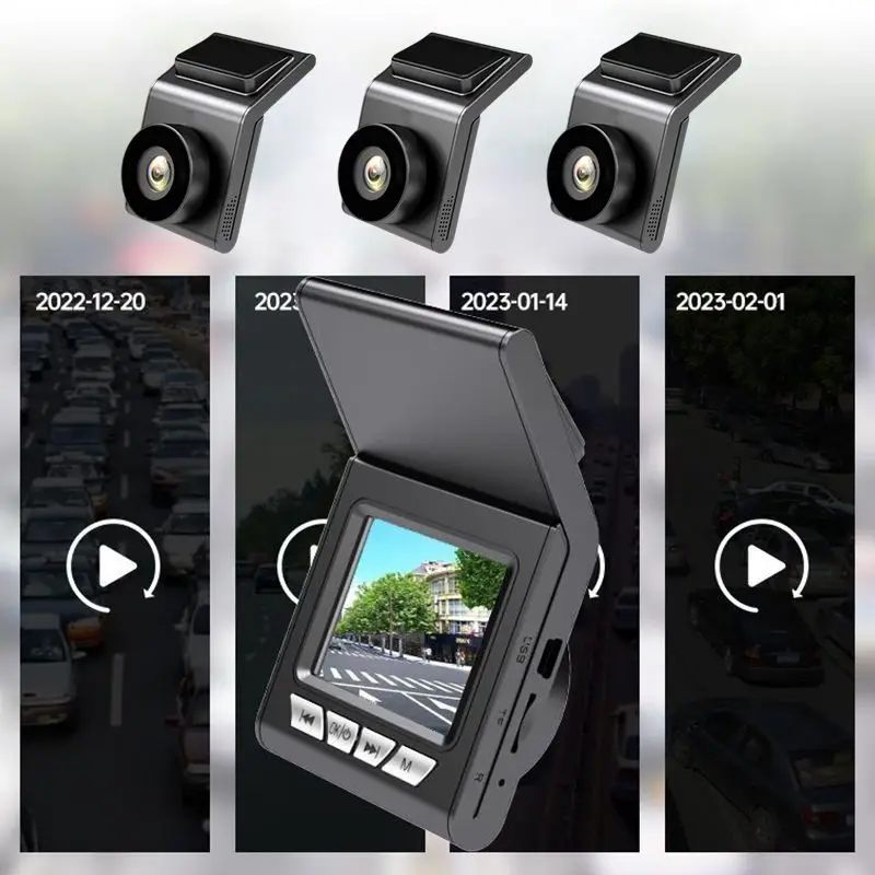 Car Driving Recorder 1080P Self-adhesive HD Dash Camera Car Dash Cam Night Version Auto Recorder Full HD Mini DVR Recorder Dash