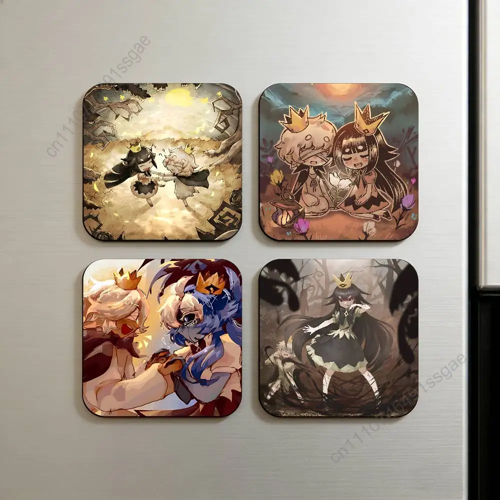 LPaBP Princess Game Hot Square Decorative Fridge Magnets for Home Kitchen Office Whiteboard & Locker