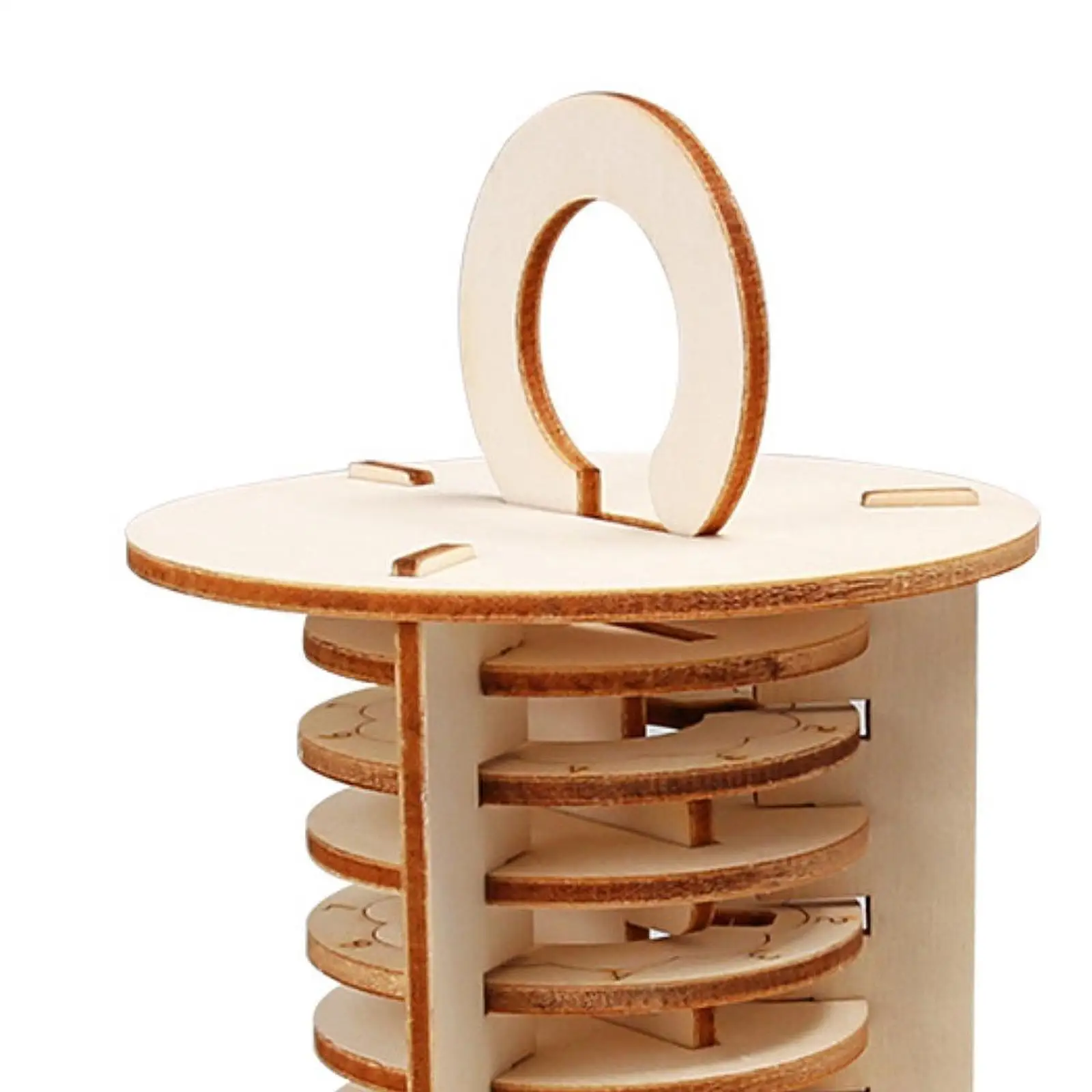 Baustein-Set aus Holz, Zahlenschloss-Modell-Set für Schule, Jungen und Mädchen