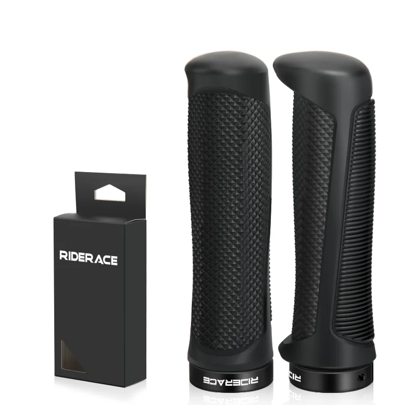 AliExpress riderace MTB Grips Handles Bicycle Handlebar Grips Anti-skid Ergonomic Bike Single-sided Locking Handlebar Cover 22mm Cycling Accessories