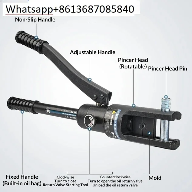 Hydraulic Crimping Tool Speedy  Pliers YQK 70 Range 16-300mm Pressure Cable Cutter Wire Stripper Tool