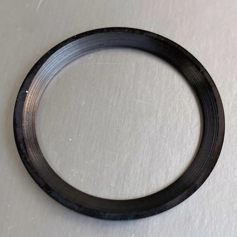 Bezel Insert Keramik Serat Karbon 38mm Desain NH35 untuk Modifikasi Jam Seiko, Manik-manik Bercahaya Hijau, Kompatibel dengan Casing Jam NH35 SUB