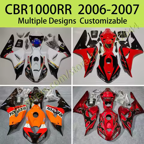 Injection Fairing Set for Honda CBR1000RR 2006 2007 Painted ABS Fairings Bodywork Cowl Kit CBR 1000RR 06 07
