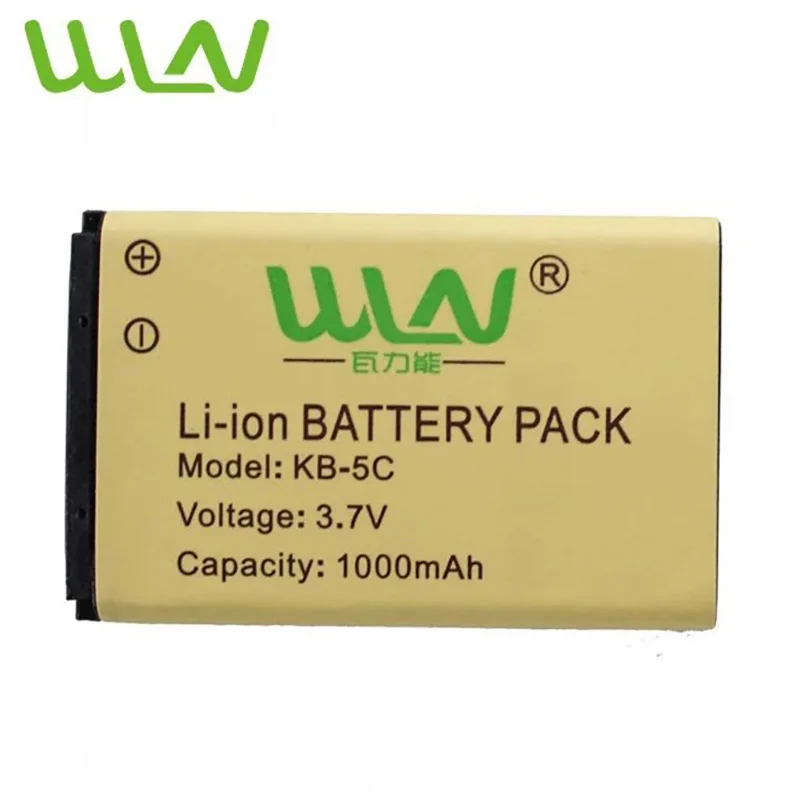 WLN Battery KB-5C 1000mAh Li-Ion Battery For WLN KD-C1 KD-C1T  KD-C2 KD-C10 KD-C50 KD-C51 KD-C52  RT15 RT22 Replacement Battery