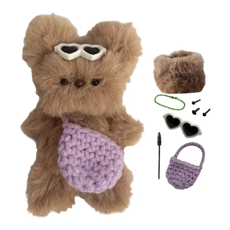 Pipe Cleaner Craft Kit Bear Animal Dolls Making Kit Adorable Plush Doll Sewing Kit Creative Arts And Crafts Kit For Kids Boys