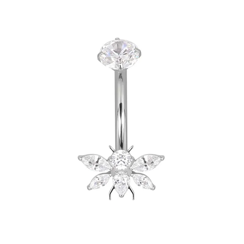 ASTM F136 Titanium Chain Belly Button Navel Ring