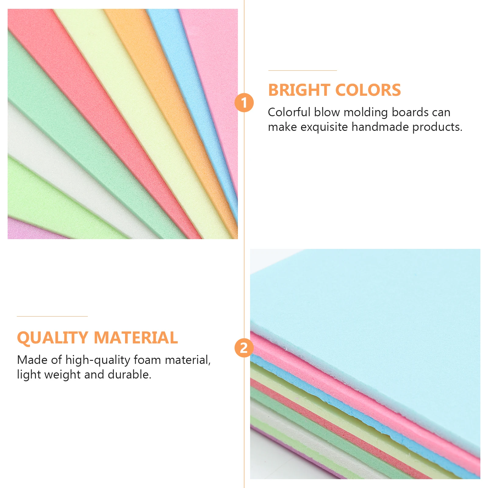 

10 Pcs Children's DIY Blow Molding Board Art Supplies Painting Pad Drawing Stamp Boards Graffiti Kids Toy Foam