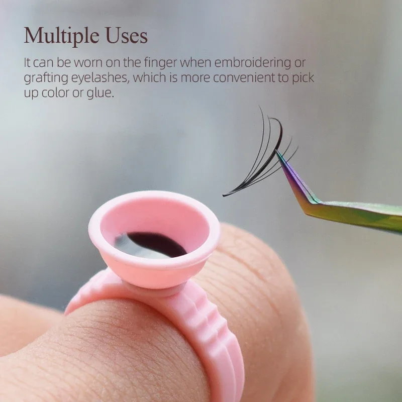 L Permanent Makeup Pigment Holder Eyebrow Eyelash Extension Glue Divider Container