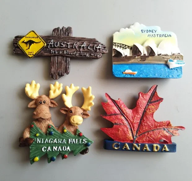 New Zealand French Brussels Italy Sicily Italy Australia Sydney Germany United States Hungary British Tourism Fridge Magnets