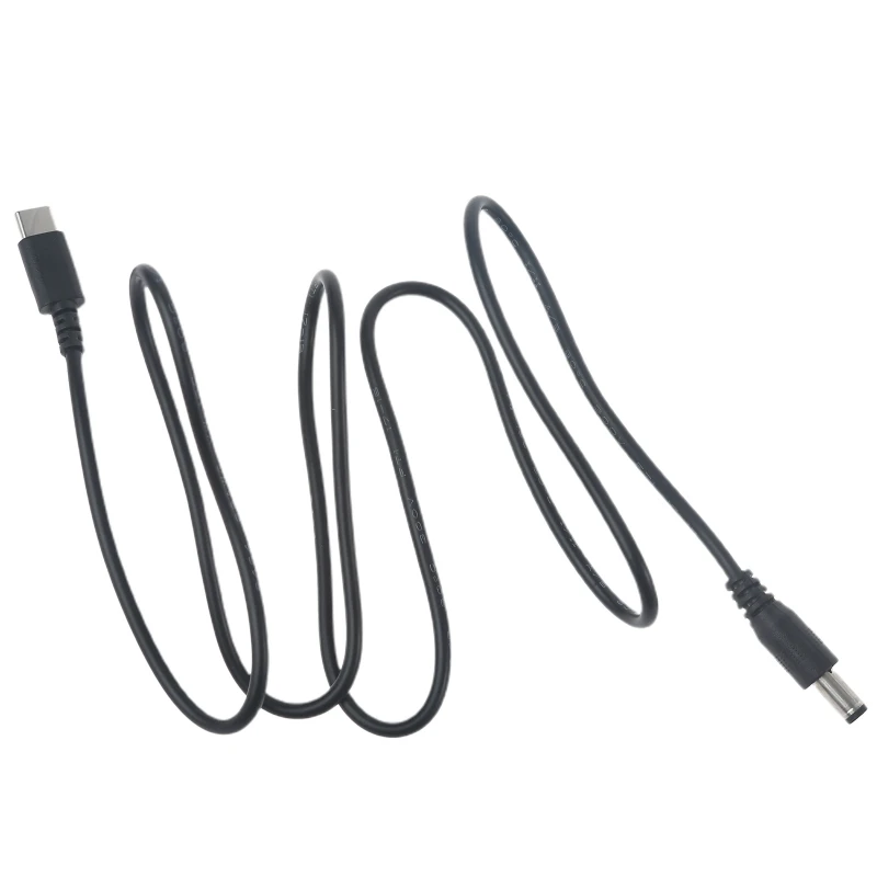 2 متر USB C PD إلى 9 فولت 12 فولت 15 فولت 20 فولت 5.5x2.1 مللي متر كابل إمداد الطاقة لجهاز التوجيه المحمول