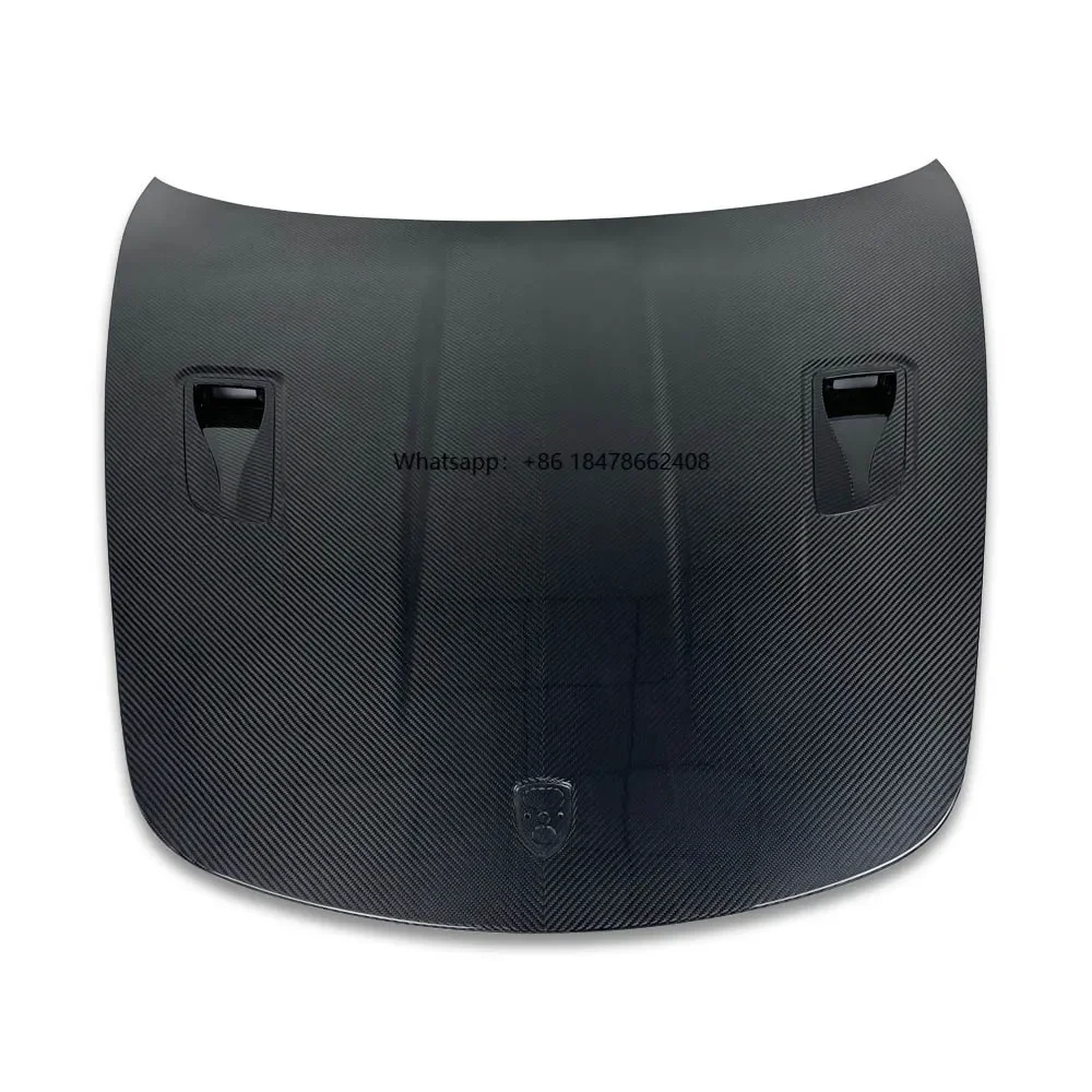 Dry Carbon Fiber GT4 RS Style Front Engine Hood for 718 Boxster GT4 RS 991 911 Bonnet Front Hood