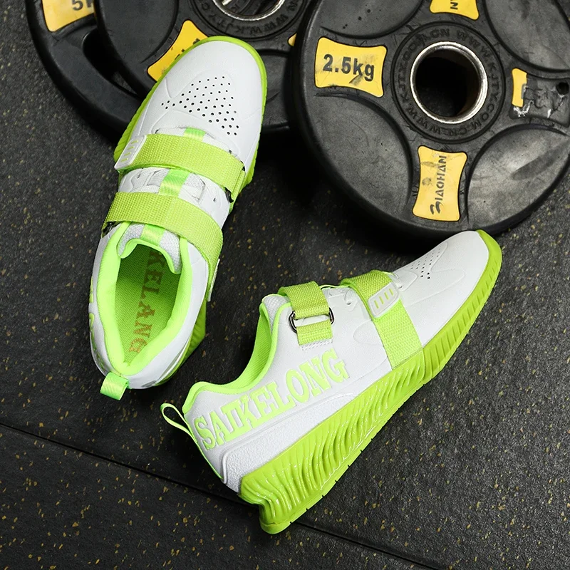 

For Mne Breathable Thick Sole Strength Training Shoes Professional Men Weightlifting Shoes Balance Hard Drawn Squated Shoes