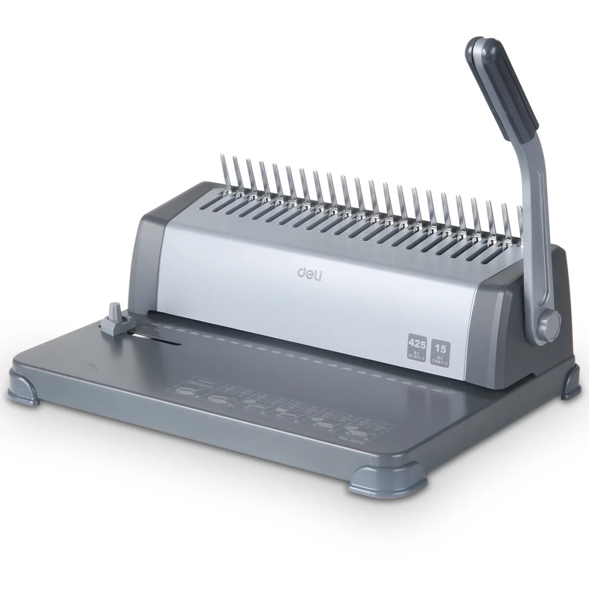 Rubber Ring Binding Machine, Comb Rubber Ring Clip Strip, File Bid Document Punching Machine