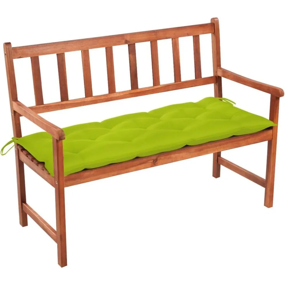 

Patio Bench Bright Green Solid Acacia Wood 47.2 inches Durable,Outdoor Benches