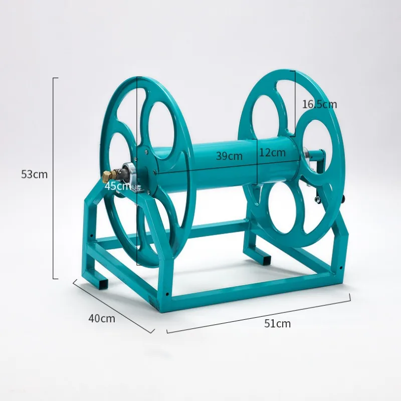 Metal Garden Hose Reel Agricultural Dosing Pipe Collect Frame Heavy Duty Water Planting Rack Farm Irrigation Systems Holder