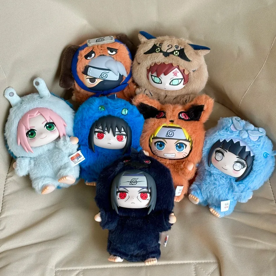 In Stock TOP TOY Naruto EAKI Cute Beast Party Sasuke Vinyl Cute Plush Blind Box Figure Pendant Gift