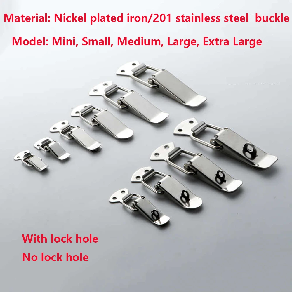 201 Stainless buckle buckle aviation box buckle toolbox buckle luggage padlock buckle buckle buckle spring duckbill buckle