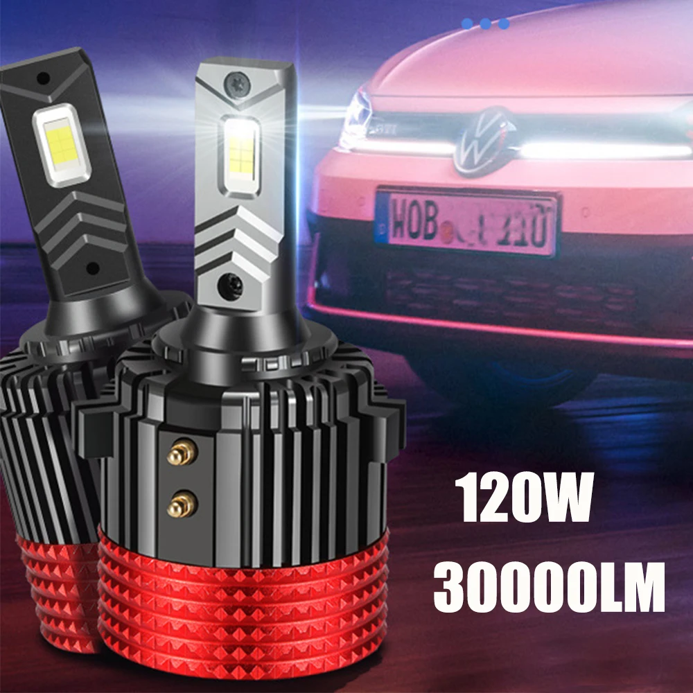 

H15 Led Headlight Bulbs Canbus Car Lights 120W 30000LM CSP Super Bright for VW Golf 6 Golf 7 MK7 GTI Tiguan Touran Benz Headlamp