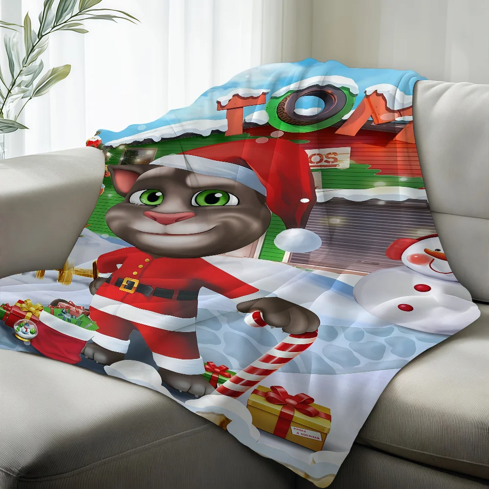 Game T-Talking T-Tom And F-Friends Blanket Suitable For Sofas Beds Offices Cars Outdoor Travel An Ideal Gift For Friends Family