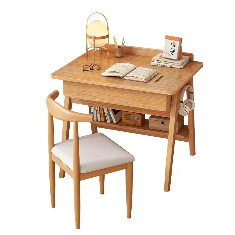 

Small Desk Solid Wood Small Apartment Office Computer Desk Home Student Bedroom Simple Student Study Desk