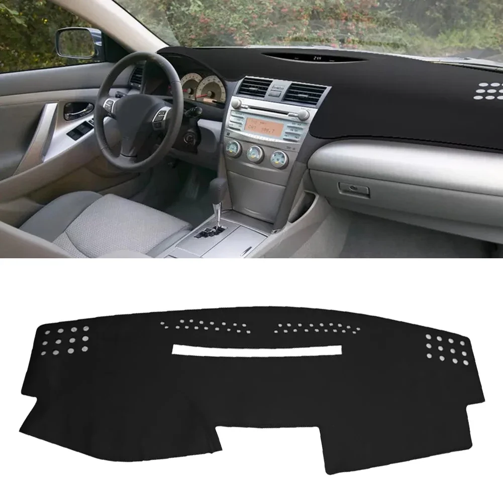 

Car Dash Mat Non-Slip For Toyota For Camry 2007-2011 Dashmat Dashboard Cover Auto Center Planel Polyester Pad Black