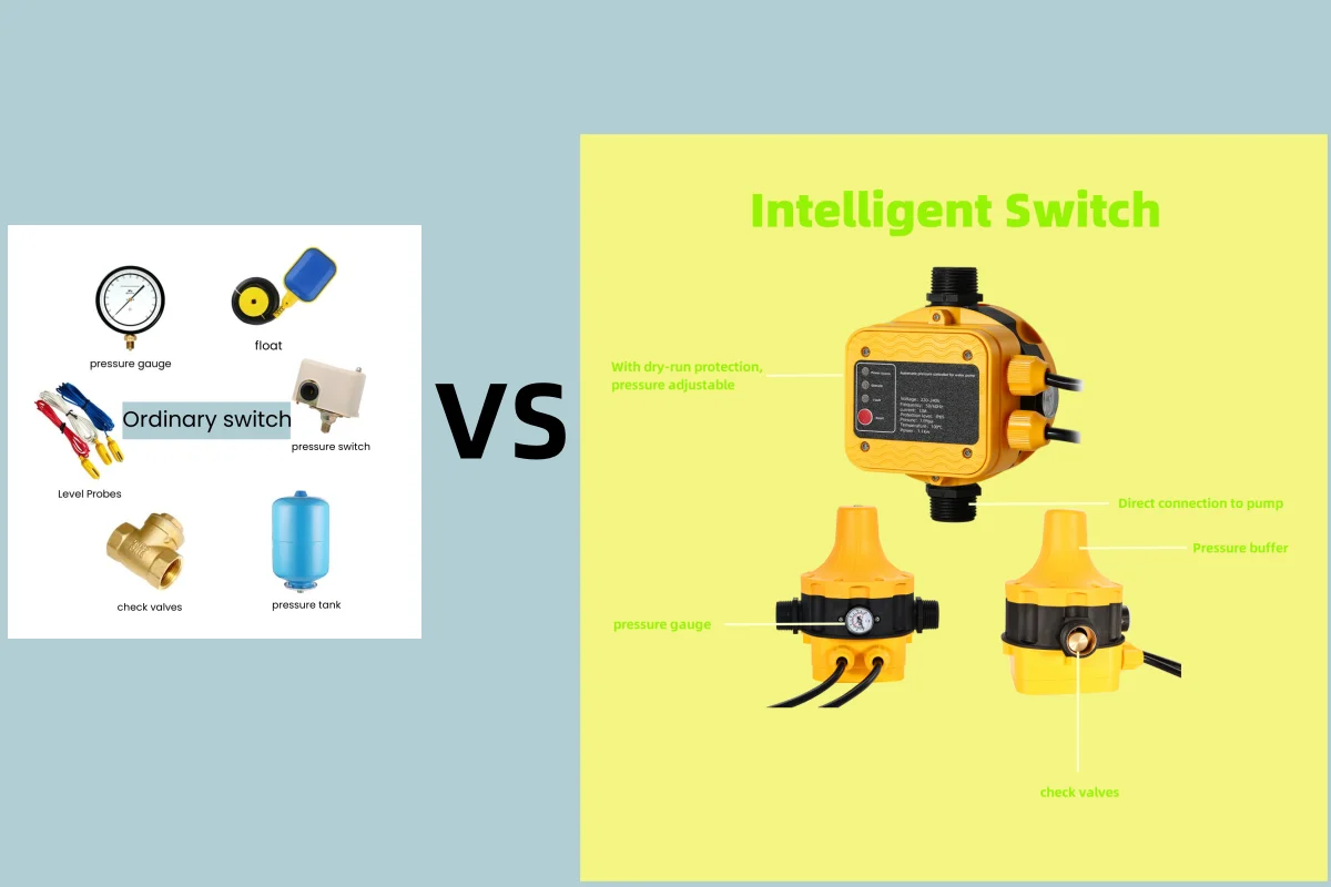 ذكي وحدة تحكم في مضخة المياه تدفق المياه مفتاح الضغط الإلكتروني للمضخات الداعم