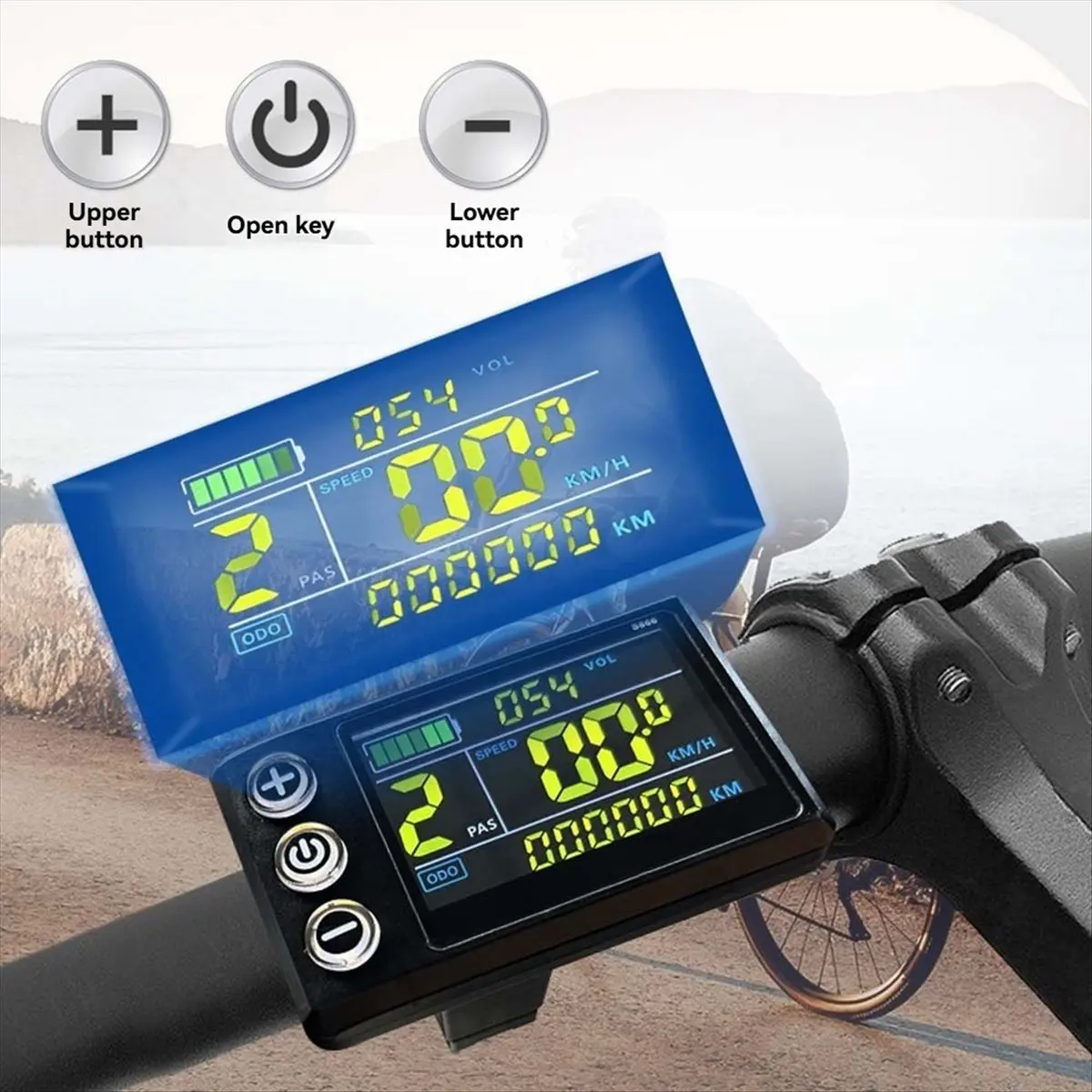 

AD10 Three Mode Ebike Controller 24V/36V/48V with S866 LCD Color Display Waterproof Connector 1000W Motor Conversion Parts,B