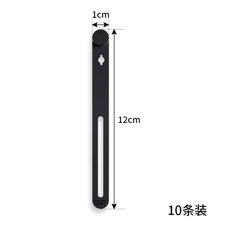 [Pack of Ten] Data Cable Storage Buckle Cable Manager, Cable Tie Silicone Sticker Holder