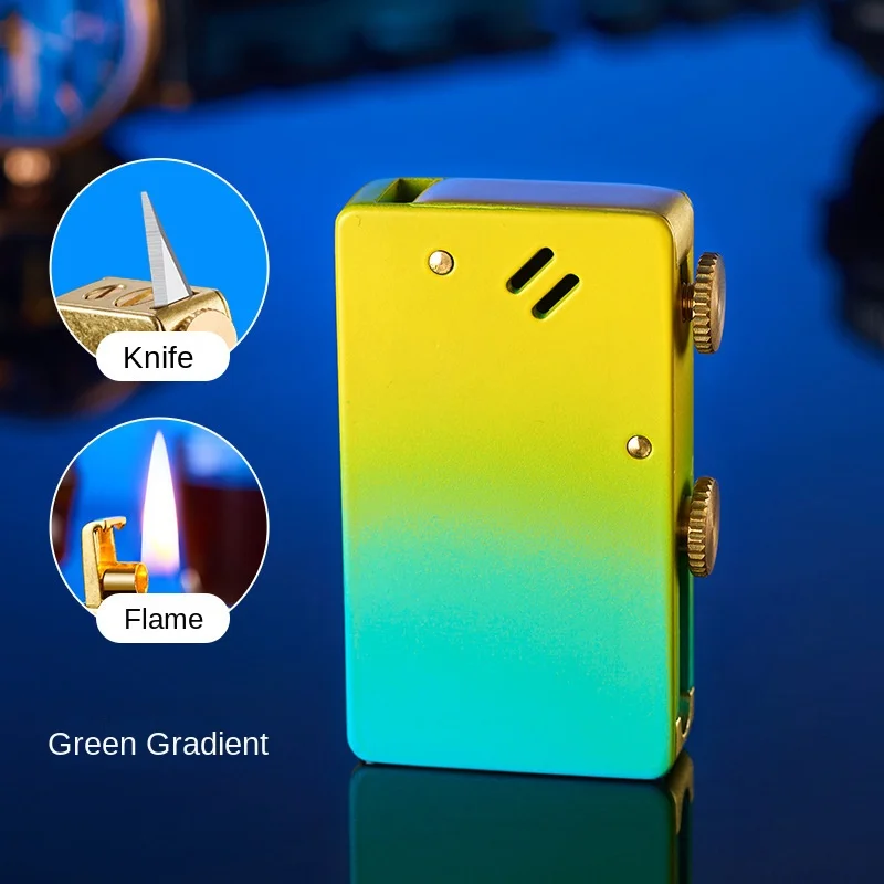 Unusual Windproof Kerosene Lighter, Oil Gasoline, Creative Retro Petroleum Lighters, Smoking Accessories, Gadgets for Men