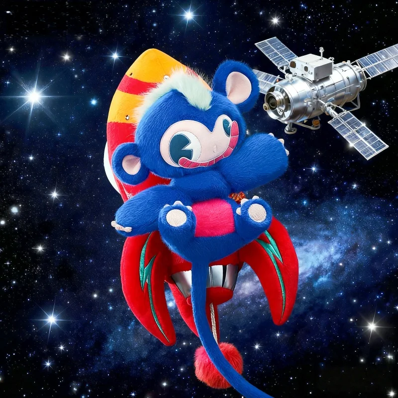 

Original 12/43cm Super Alber Plush Toys Xmas Cool Gift Boundless Green Hair Monkey Pendant Super Ornaments Doll Premium Set Gift