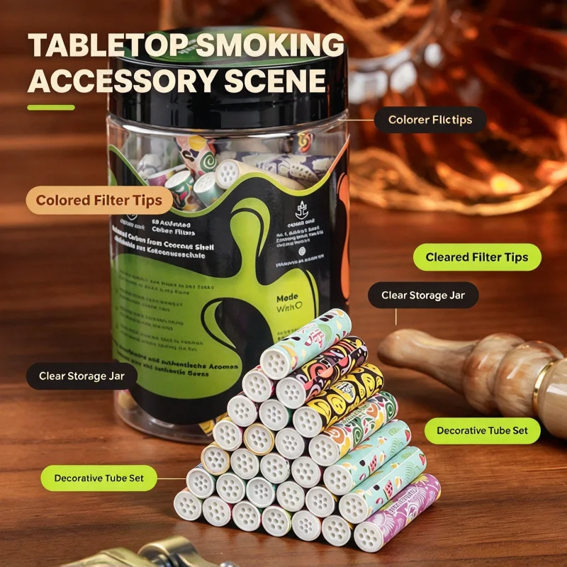 6mmCeramic Head Activated Carbon Filter Cartridge 69Pcs/Can Portable Pipe Mouthpiece Replaceable Filter Smoking Pipe Accessories