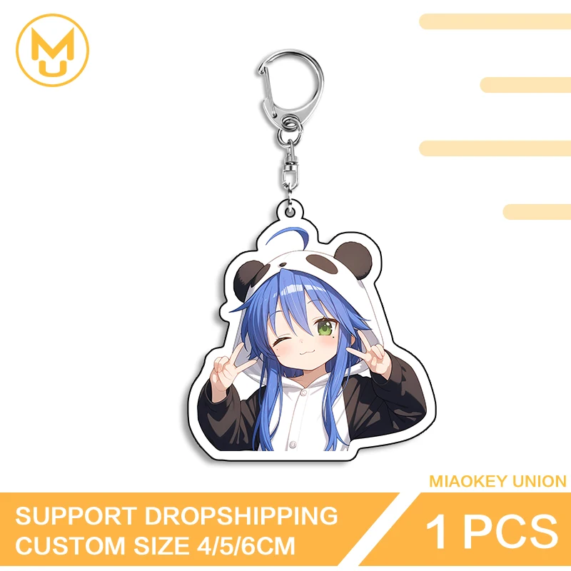 Kawaii Konata Izumi Premium Charming Double Sided Acrylic Keyring Customizable Lightweight Waterproof Bag Charm Accessory