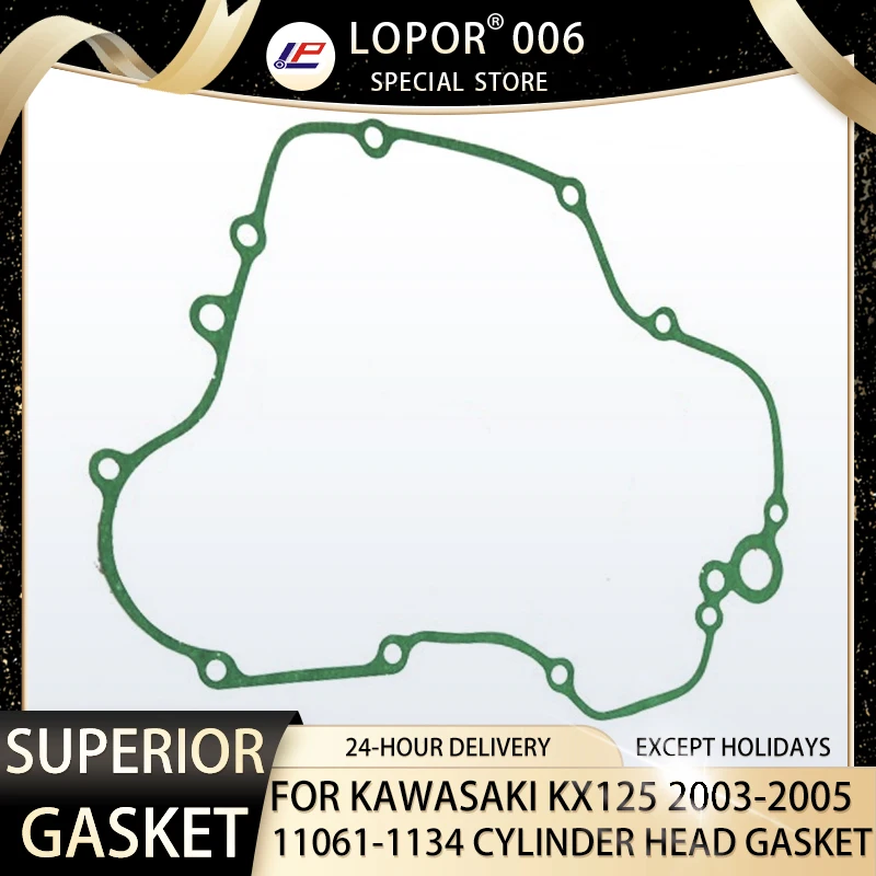 

Lopor Motorcycle Engine Crankcase Case Gasket For Kawasaki KX125 2003-2008 KX 125 11061-1134