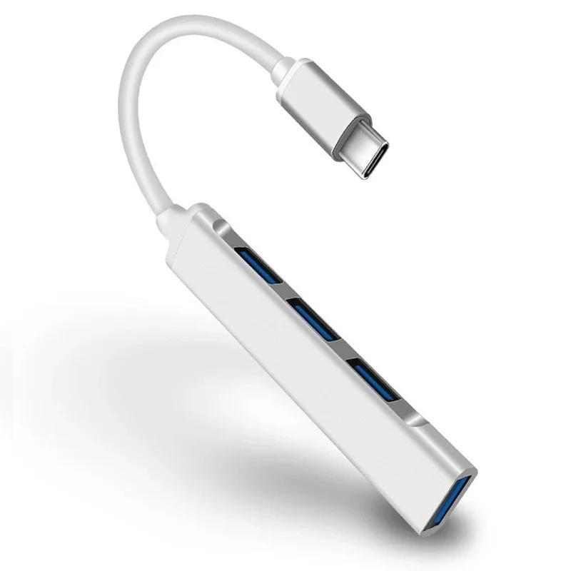 4 Ports USB 3.0 HUB TYPE-C HUB Multi USB Splitter Type-C 5Gbps High Data Transmission USB 3.0 OTG Adapter for Laptop Macbook Pro