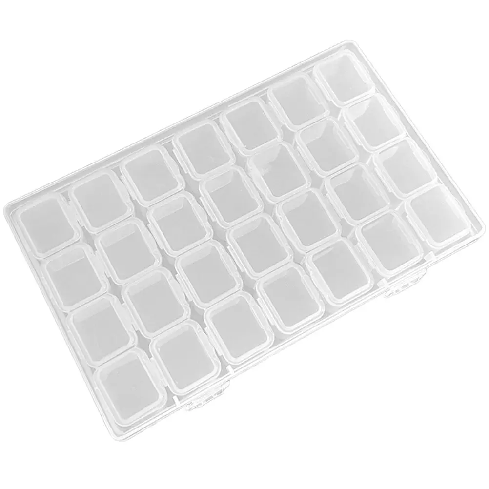 

Transparent Jewelry Box Plastic Organizer Storage Case for Earrings Necklace Portable Dustproof Clear Design Valentine Christmas