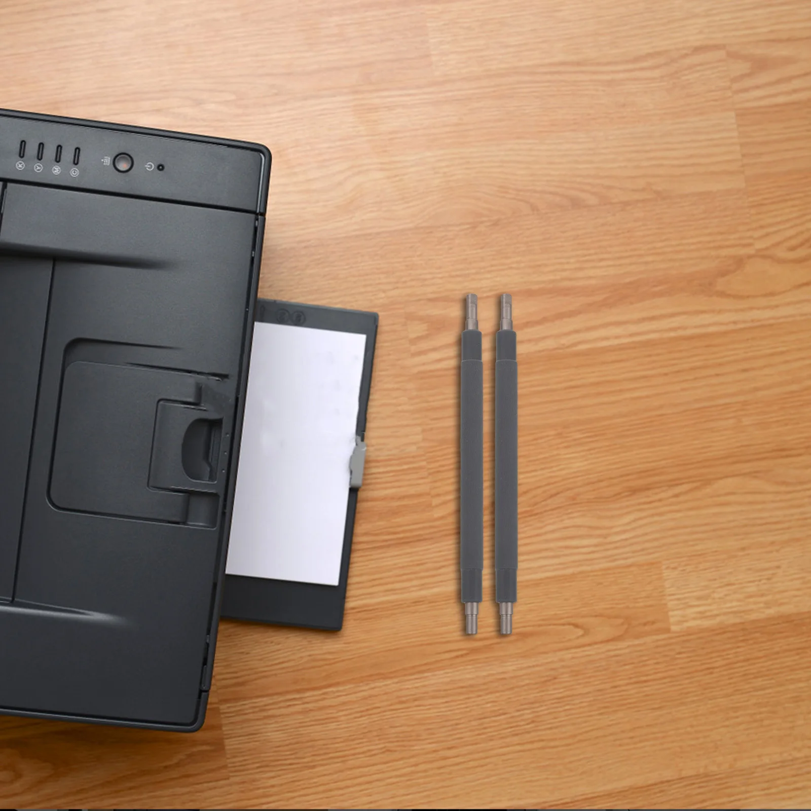 

2pcs Printer Paper Rollers: Iron Bearing Roller For Printers Replacement Parts For Ink Printing Office Home Use - Small