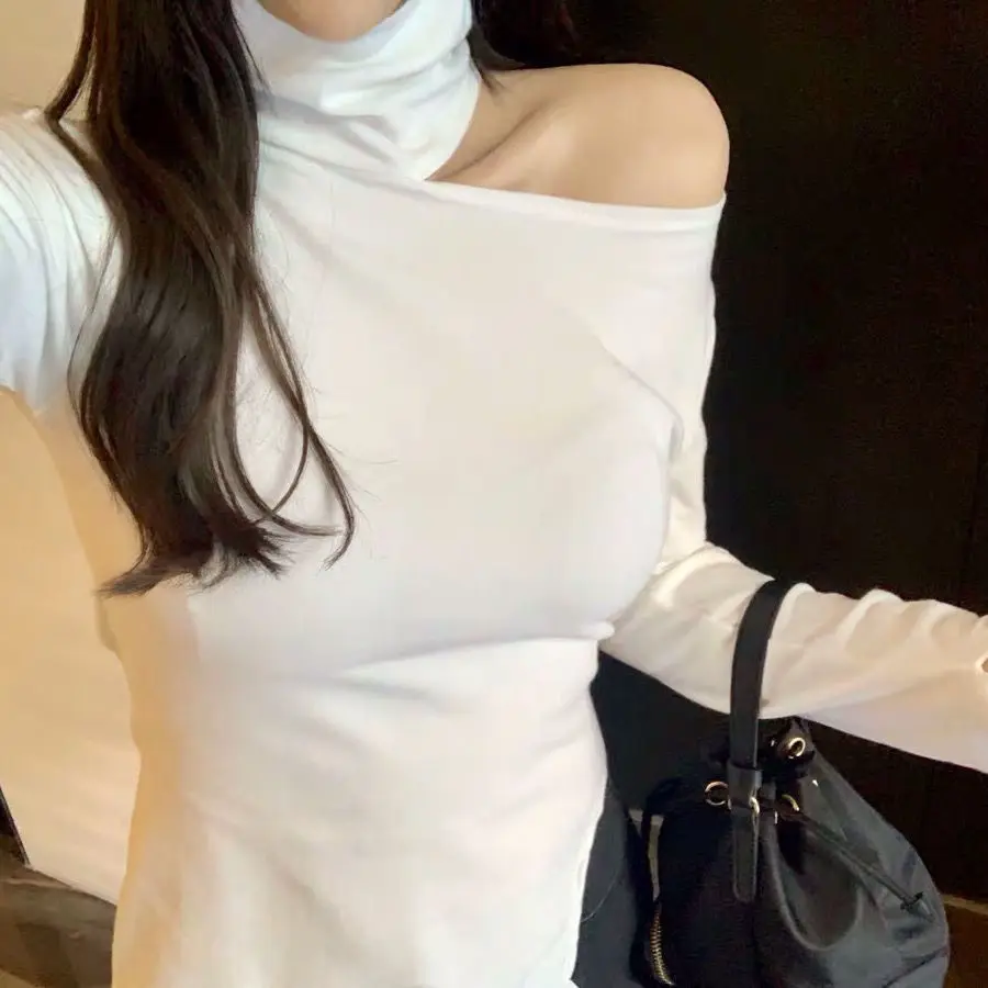 Blouse Women Autumn Winter Sexy Hollow Top Slim Fit Slit Shirts for Women Blusas Ropa De Mujer