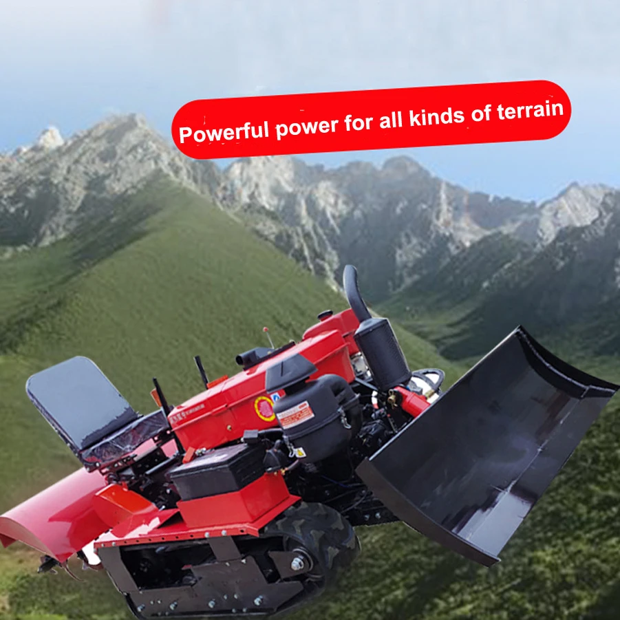 Crawler Multi-function Rotary Tiller Diesel Power Back Agricultural Motorbineuse
