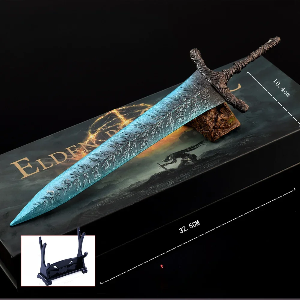 30cm Dark Moon Greatsword Gifts Box Weapon Model All Metal Crafts Ornaments Gifts Collections Eldenn Game Peripherals