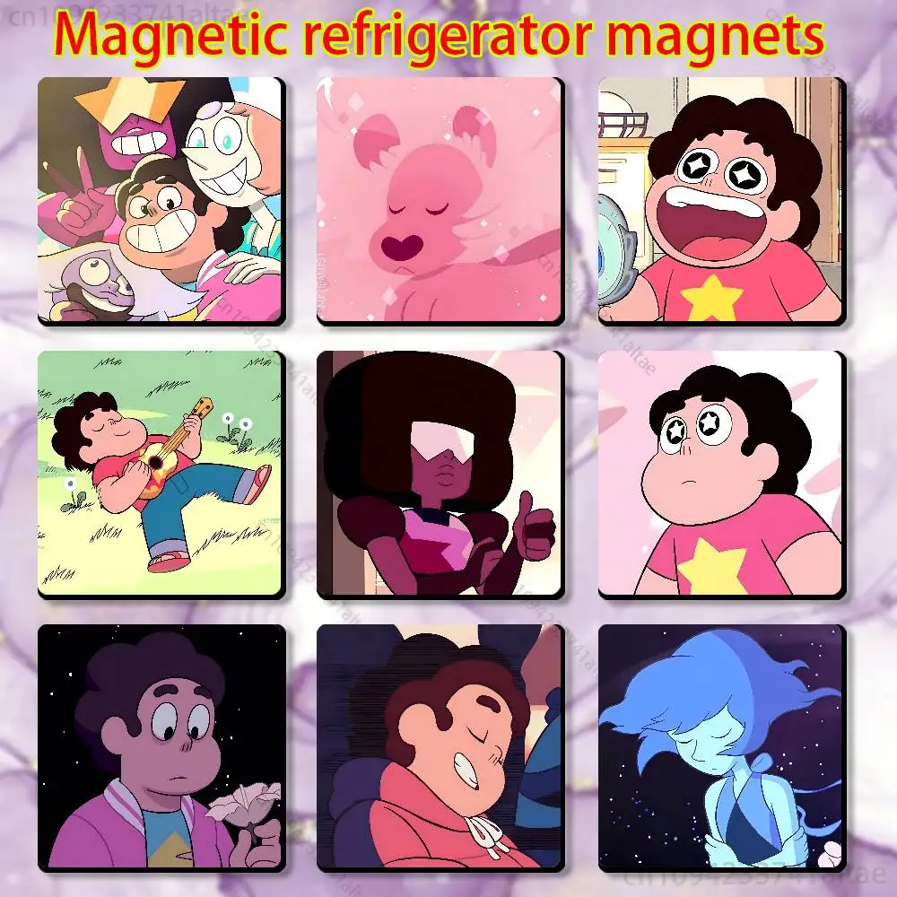 

S-Steven Universe Sign Fridge Magnets - Creative Miniature DIY Magnetic Decorations for Home Accessories