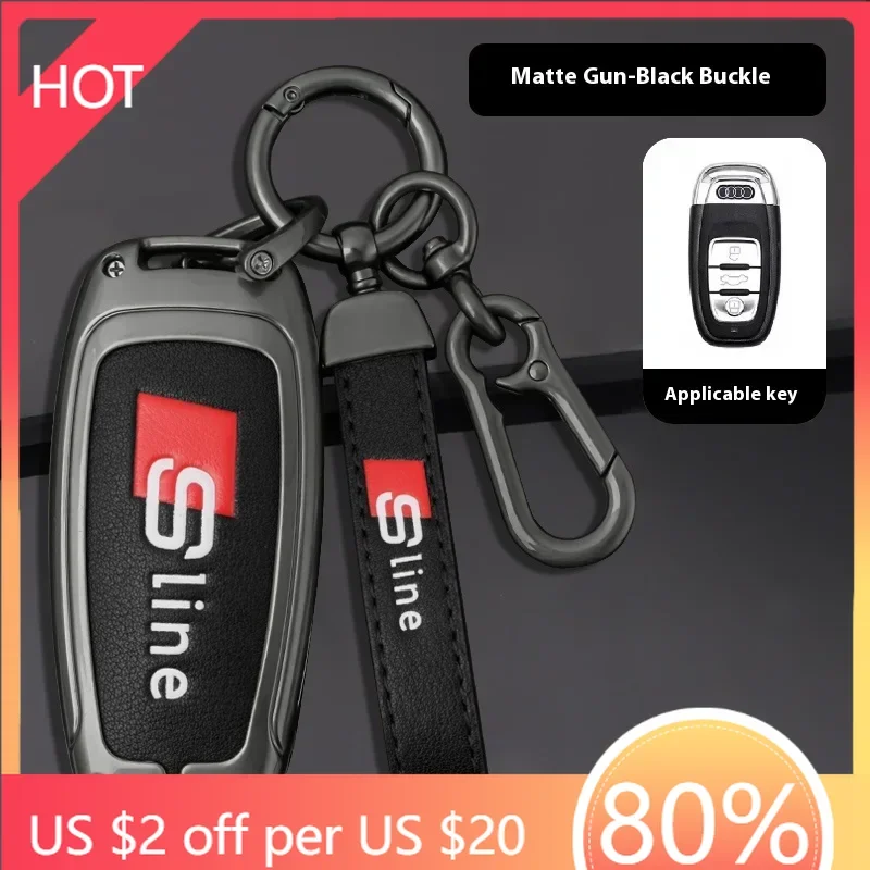 

2025 Горячий автомобильный кожаный чехол для ключей из цинкового сплава для Audi ABT A1 A2 A3 A4 A5 A6 A7 A8 Q2 Q3 Q4 Q5 Q7 Q8 TT RS3 RS4 RS5 RS6 S3