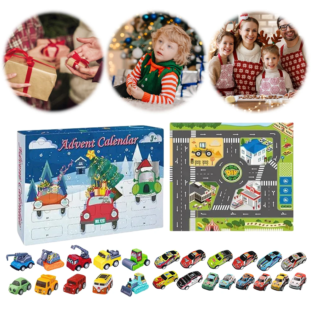 

Advent Calendar 2024 Car Toys Christmas Advent Calendar Xmas Countdown Calendar Christmas Party Favor Gifts for Boys Kids