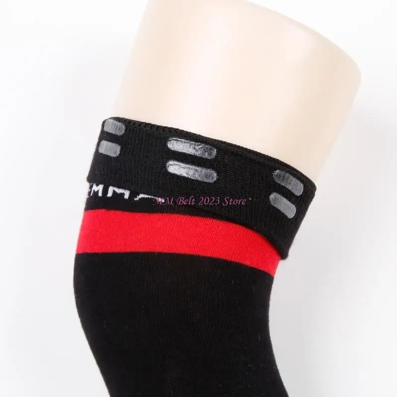 

49ME Striped Solid Color Socks Women Funny Christmas Gifts Sexy Thigh High Long Stockings Over Knee Socks Cosplay