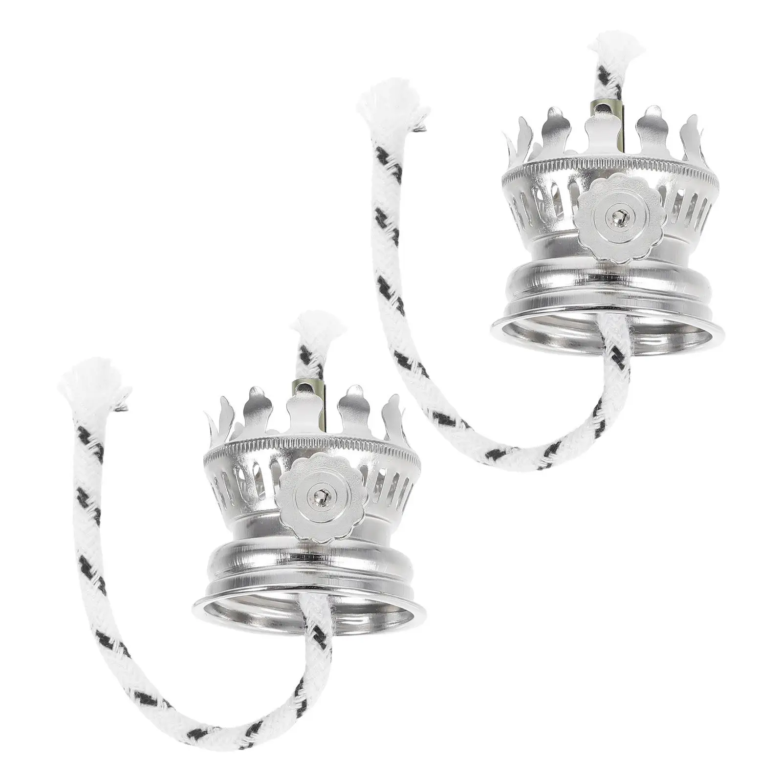 Lamp Repair Parts 2 Piece Replacement Socket and Wick Accessories for Maintenance